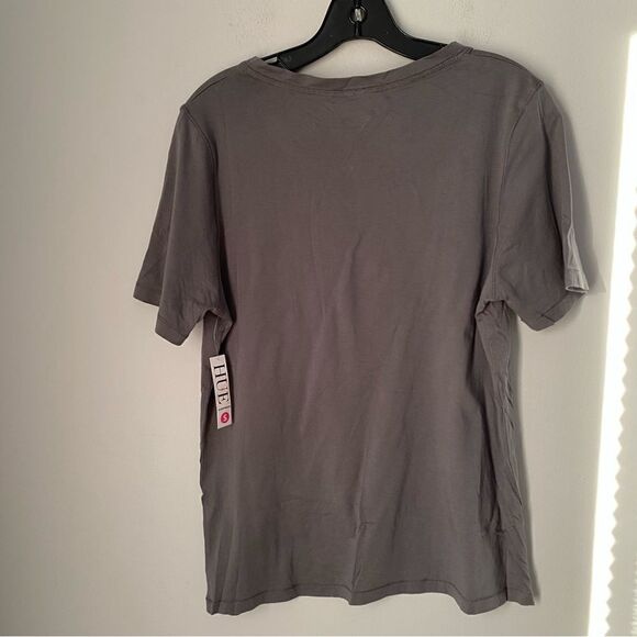 Hue Women’s Crew Henley Neck Gray Short Sleeve Pajama Top size S - Picture 3 of 3